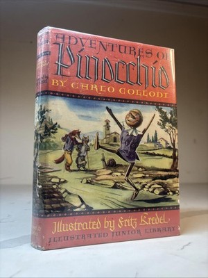 The Adventures of Pinocchio by C. Collodi 1946 hc/dj Illustrated