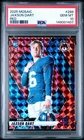 JAXSON DART 2025 MOSAIC ROOKIE RED MOSAIC PRIZM GIANTS RC PSA 10