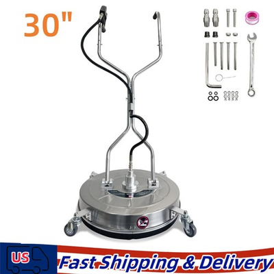 #ad 30quot; Pressure Washer Surface Cleaner Stainless Steel Dual Handle Surface Cleaner $236.99