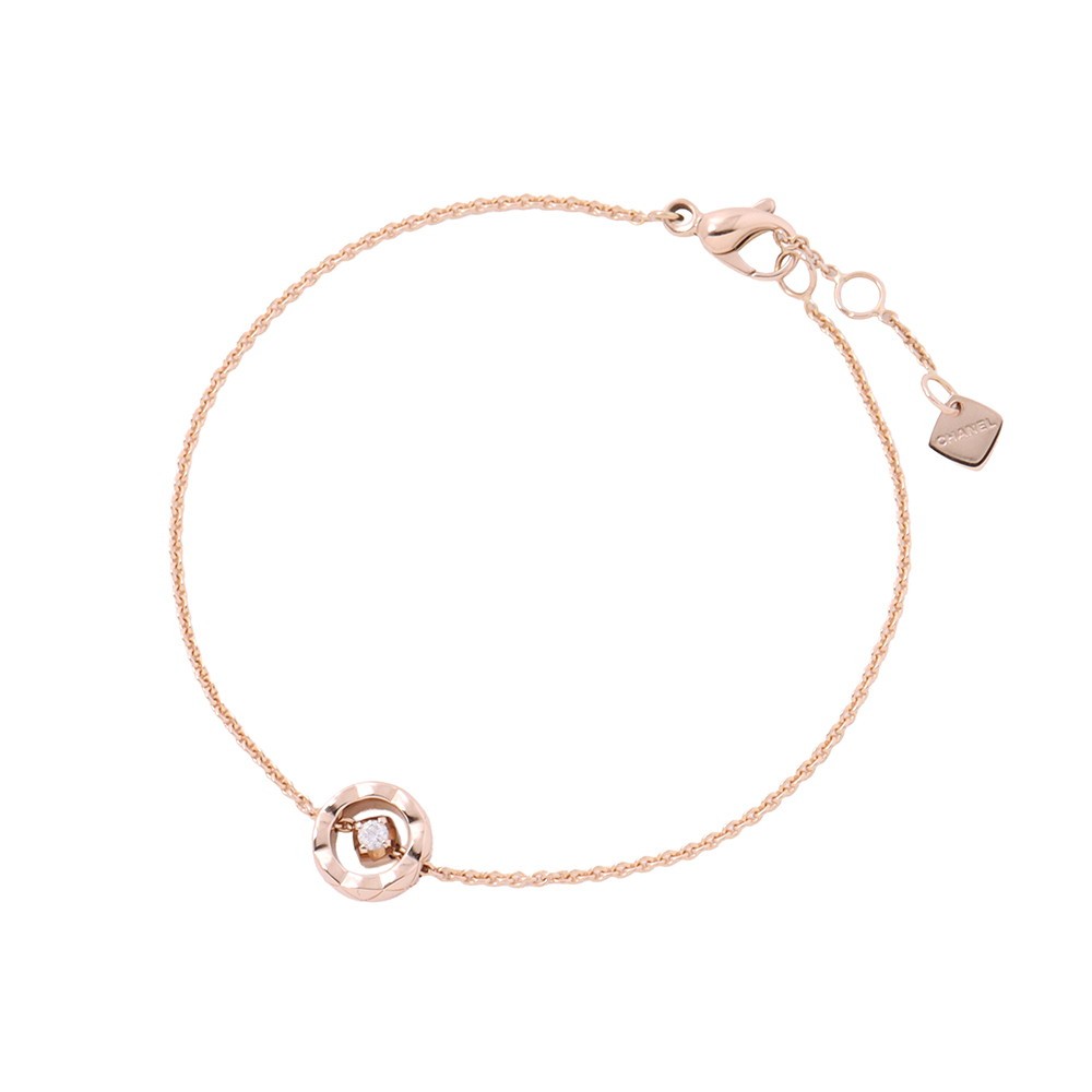 CHANEL Coco Crush Diamond Bracelet 18K Pink Gold J12368