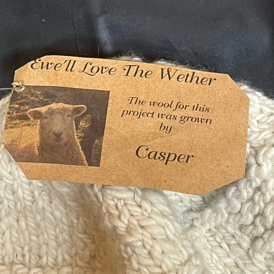 Chapéu caçador gorro malha 100% lã abas de orelha chapéu off white - Imagem 2 de 4