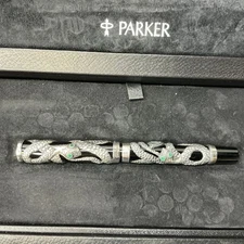 PARKER Limited Edition Silver SNAKE Fountain Pen Medium nib #850