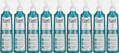 Curel Hydra Therapy Wet Skin Moisturizer For Dry & Extra-Dry Skin 12 Oz- 9pks