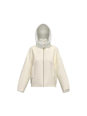 Jacke Emme Marella Modell Eritea, Aus Technischem Stoff, Farbe Creme