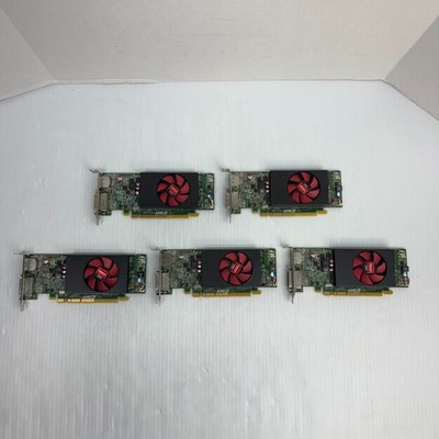 Lot of 5 Dell AMD Radeon R5 240 Low Profile Video Cards 1GB DDR3   Used   Tested