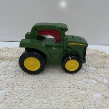 TOMY John Deere Roll N Go Flashlight Toy Tractor LIGHT and SOUND Tested