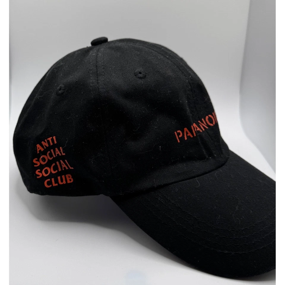 ASSC Anti Social Social Club x Undefeated Paranoid Black Hat Cap - Image 4 of 4