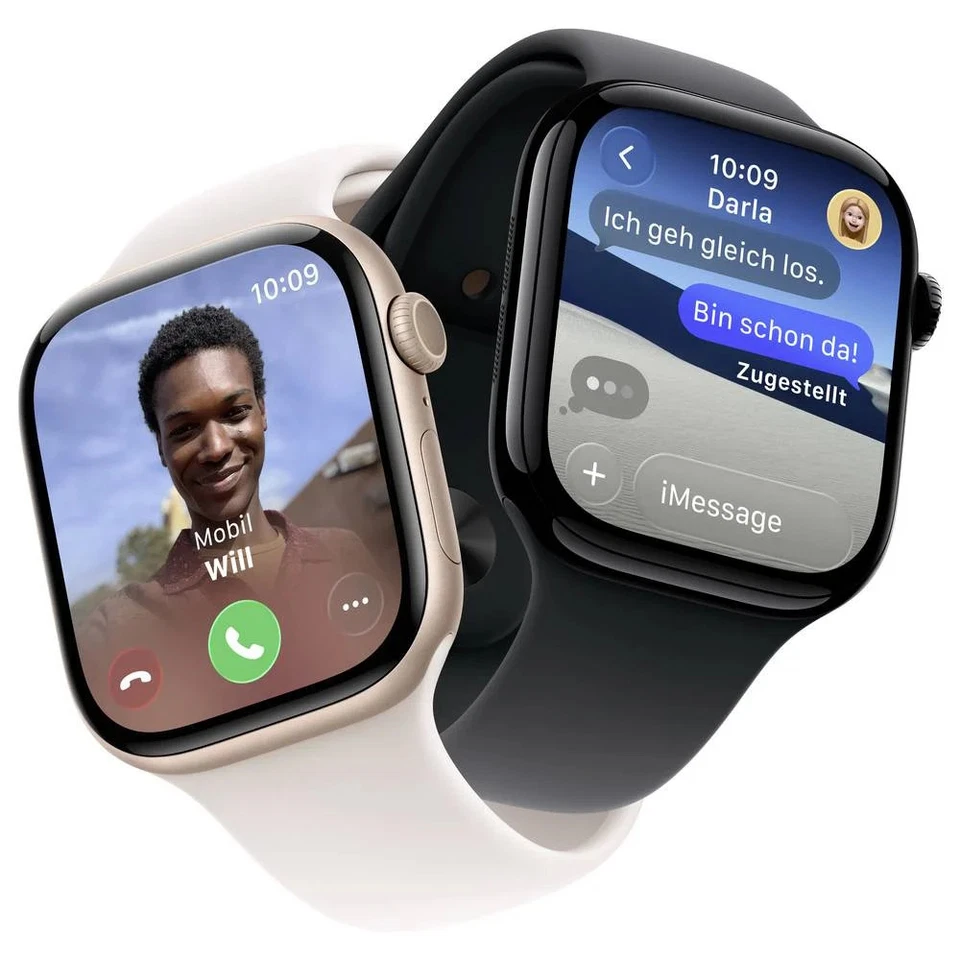 Apple Watch Series 11 GPS 42 mm Aluminiumgehäuse Sport Band Schwarz S/M - Bild 4 von 4