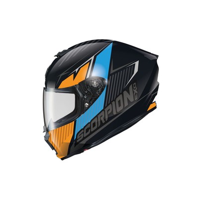 Scorpion EXO-R330 Hawker Motorcycle Helmet Light Blue 2XL