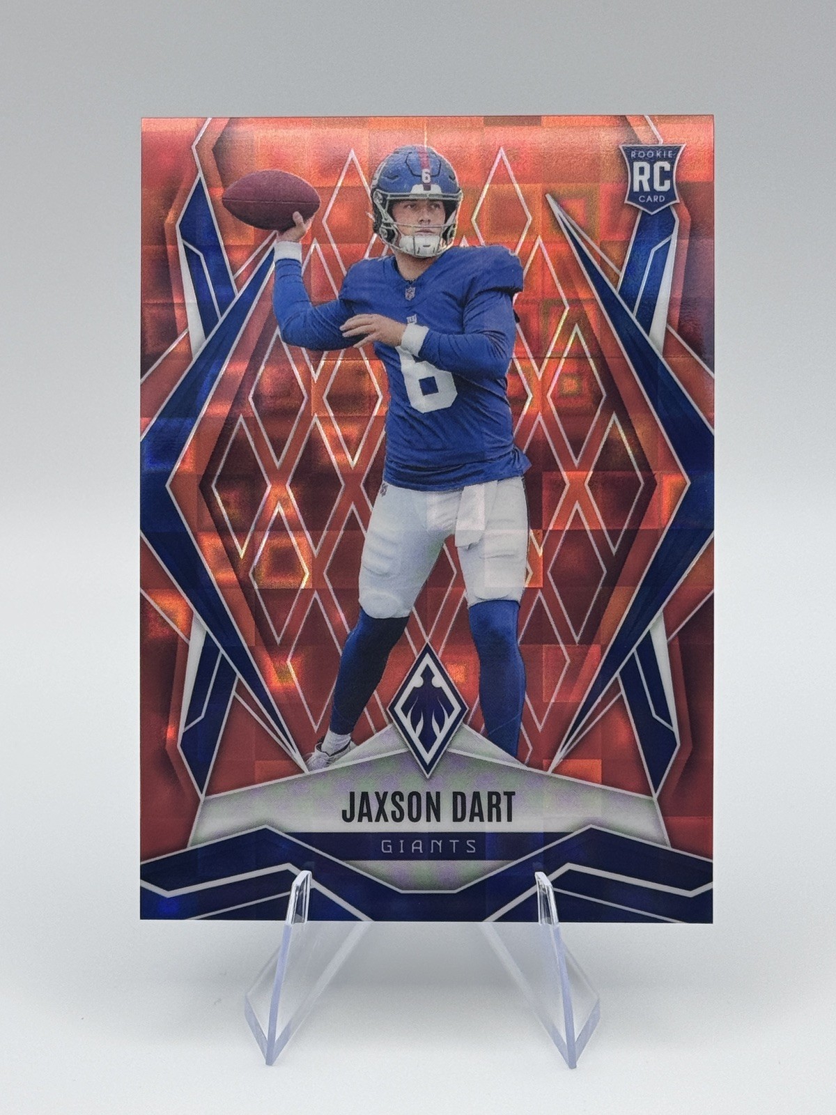 2025 Panini Phoenix #200 Jaxson Dart Orange Pandora #/189 New York Giants RC