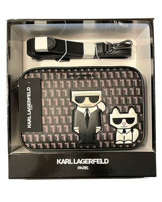 Karl Lagerfeld Maybelle Crossbody Bag Purse with Karl & Choupette + Gift Box New