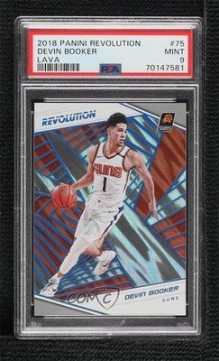 2018-19 Panini Revolution Lava /10 Devin Booker #75 PSA 9 MINT n8q