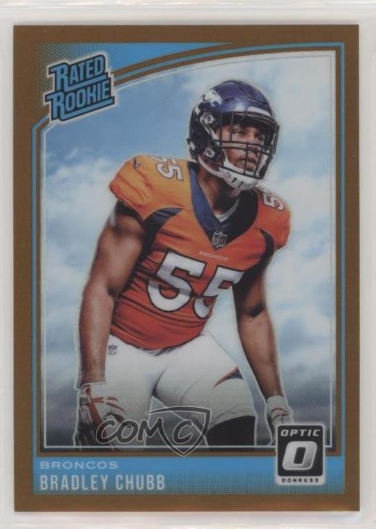 2018 Donruss Optic Rated Rookie Bronze Prizm Bradley Chubb #169 Rookie RC 1m1a