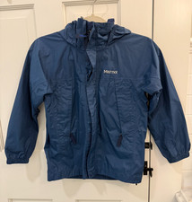 Marmot PreCip Boys' Lightweight Waterproof Rain Jacket, Vintage Navy, Small