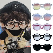 Doll Glasses Accessory Fit for 20cm Cotton Dolls with Plastic Frame 8.5cm Size