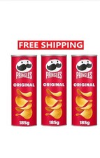 X3 Pringles Original Sharing Crisps 185g