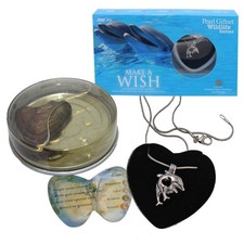 Dolphin Wish Pearl and Pendant Necklace Gift Set