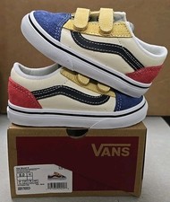 VANS Old Skool Colorblock Unisex Toddler Sneakers US 8 Canvas Suede