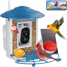 Bird Feeder with Camera, Smart Bird Feeder 2K Cam for Outdoor Backyard -Ai Id...