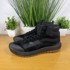 Vans Ultrarange HI MTE 1 NBY Triple Negro Goma Hombres Zapatos Gamuza Talla 8