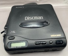 Sony Discman D-11 Mega Bass Portable CD Parts Not Working No Cords