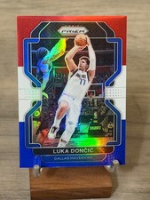 2021-22 Panini Prizm Red White & Blue Prizm Luka Doncic #223 LAKERS