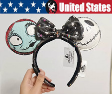 Disney Parks Loungefly Nightmare Before Christmas Sally Jack Ears Headband US