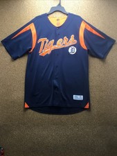 DYNASTY Detroit Tigers Button Down Embroidered Men's Jersey  Large