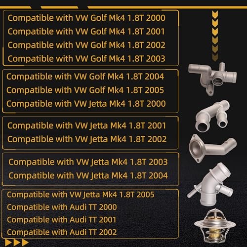 Cast Aluminum Thermostat Housing Cover Cooling Hose With Thermostat, Engine 