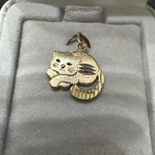 Cat Charm 14k Gold