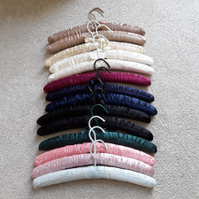 14 Satin Padded Hangers Set Lingerie, Boudoir Clothing, Delicates