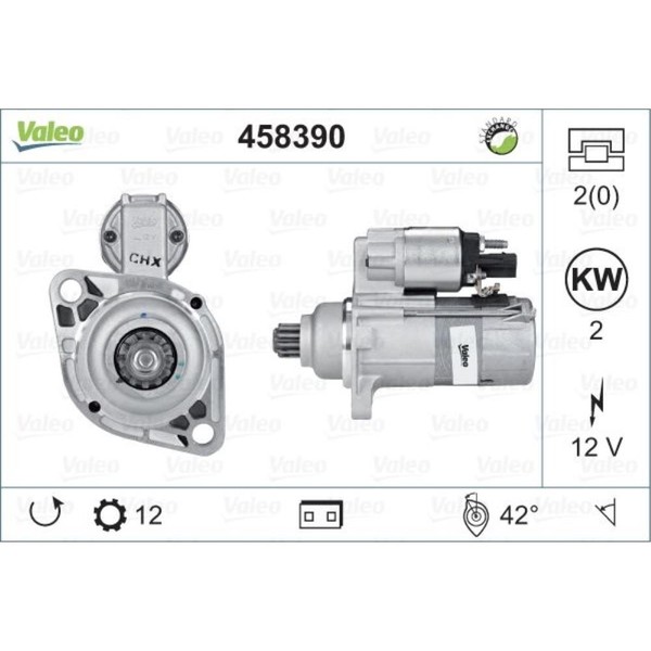Valeo Starter 2 KW FüR VW Passat Variant 2.0 TDI Touran Skoda Octavia III Combi-image