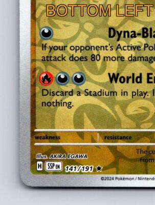Basic Eternatus HP 150 Dyna Blast World Ender Rarity Gold Colorful