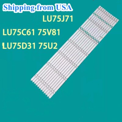 New LED Strips For Haier 75R5 LU75C61 LED75D07A/B-ZC660AG-06 30375007005/6 75V81