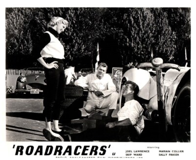 Roadracers Original Lobby Card 1959 Joel Lawrence Marian Collier Hot Rod Cars