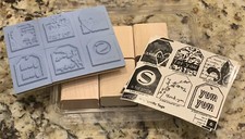 Stampin  Up Too Terrific Tags Rubber Stamp Set New Unmounted 2006