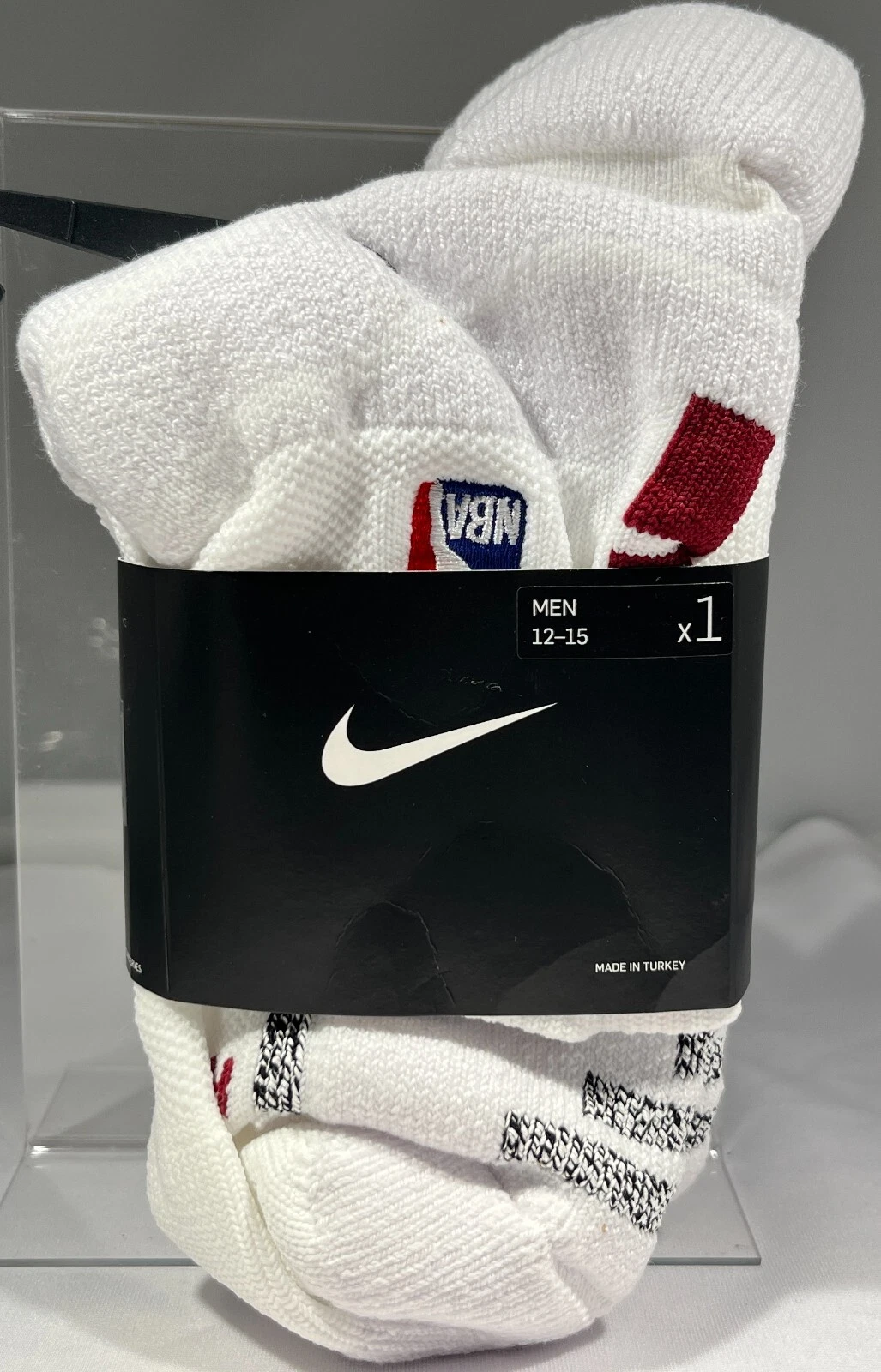 Nike NBA Authentics Ankle Socks White/Burgundy - PSK656-106 - CHOOSE SIZE!
Opens in a new window or