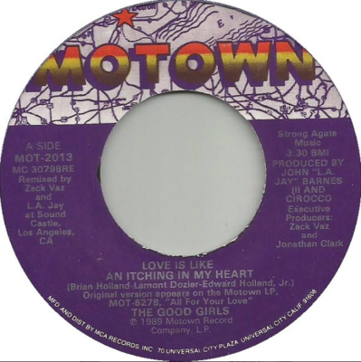 The Good Girls – Love Is Like An Itching In My Heart 45 RPM RECORD