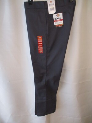 Dickies Polyester 874 Work Pant Charcoal Gray Twill Pants w/Flex NEW w/Tags