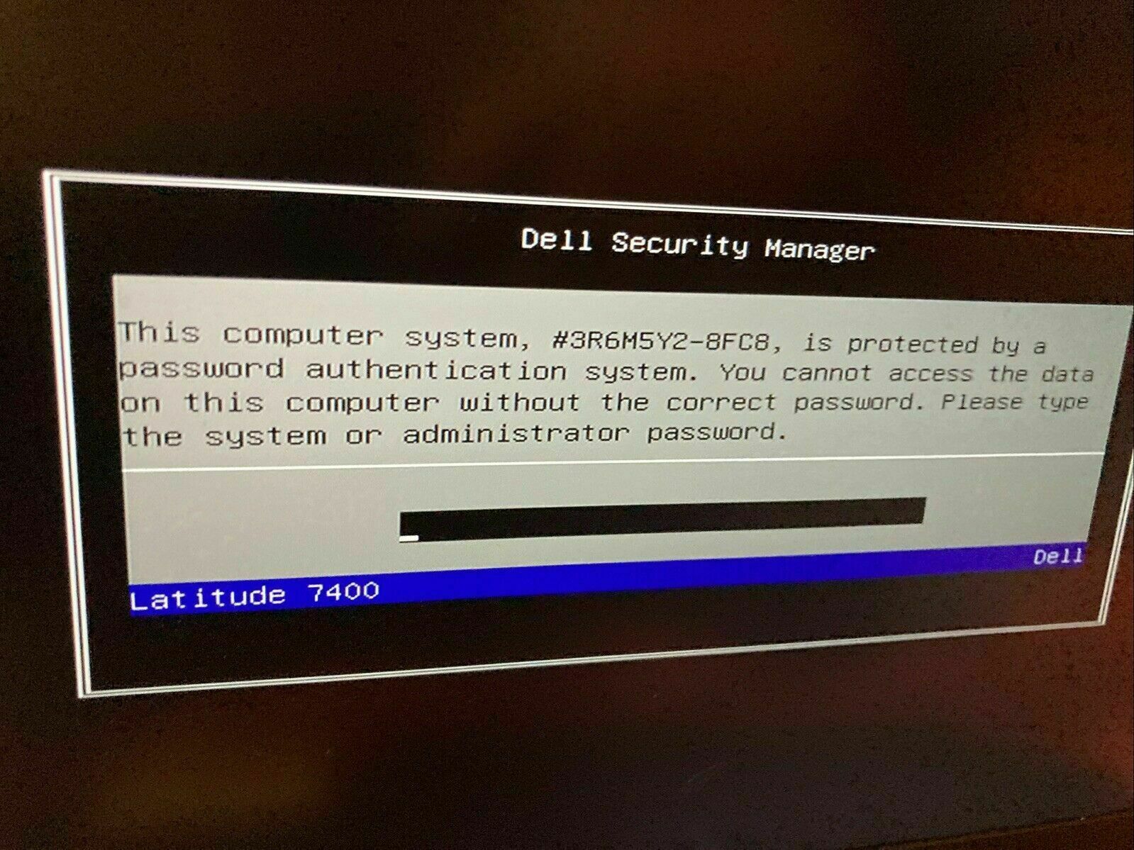 8FC8 Admin Unlock Bios Password Dell Latitude 5400 latitude 7400