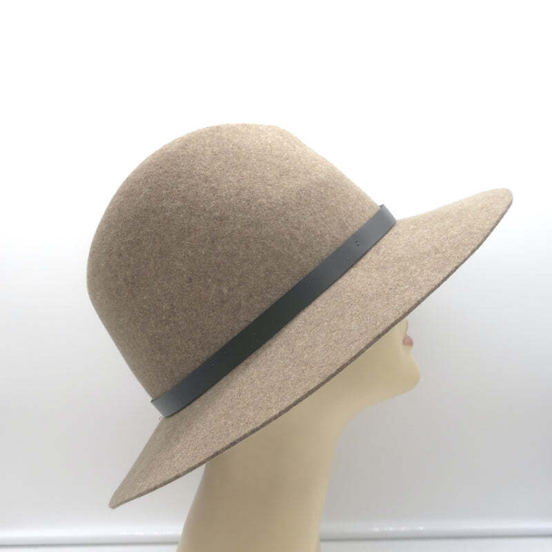 Rag & Bone Floppy Brim Fedora Hat Taupe Wool Felt Size  display picture 1
