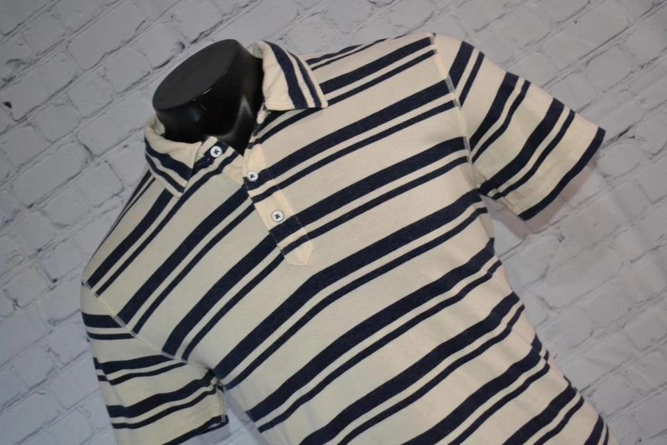 43442-a Boss Hugo Boss Naranja Golf Polo Azul Rayas Talla Grande Adulto Hombre Foto 3 de 4