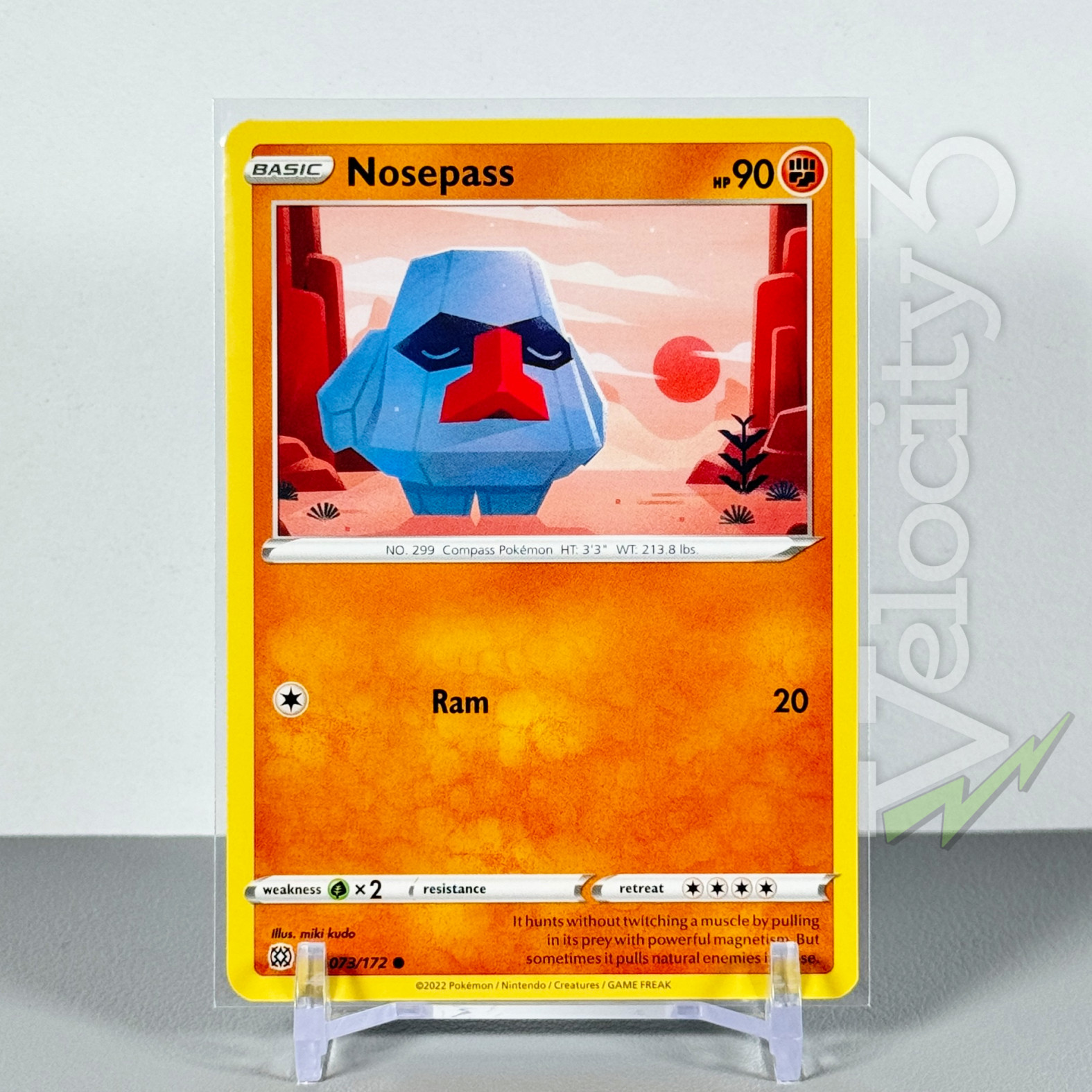 Pokemon TCG Card: NOSEPASS 73/172 | Common | Brilliant Stars | NM/Mint