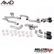 Scarico Milltek BMW M8 non silenziato OPF GPF posteriore SSXBM1189 inc modello competizione