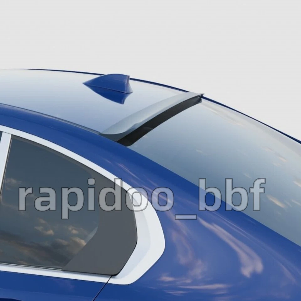 FOR 17-20 LINCOLN CONTINENTAL LOWER KICK DUCKTAIL STYLE REAR WINDOW ROOF SPOILER - Image 3 of 4