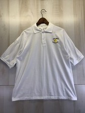 Vintage Made in USA Walmart Athens AL, White Polo Mens Shirt Size XL-7370