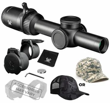 Vortex Optics Strike Eagle 1-8x24 EBR-8 Riflescope w/ Mount and Free Hat Bundle 
