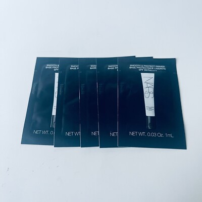 Lot of 5 NARS Smooth & Protect Primer Sample Travel Size 1ml / 0.03 oz Each
