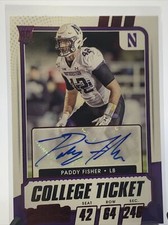 Paddy Fisher RC 2021 Contenders Draft Picks Red Foil AUTO