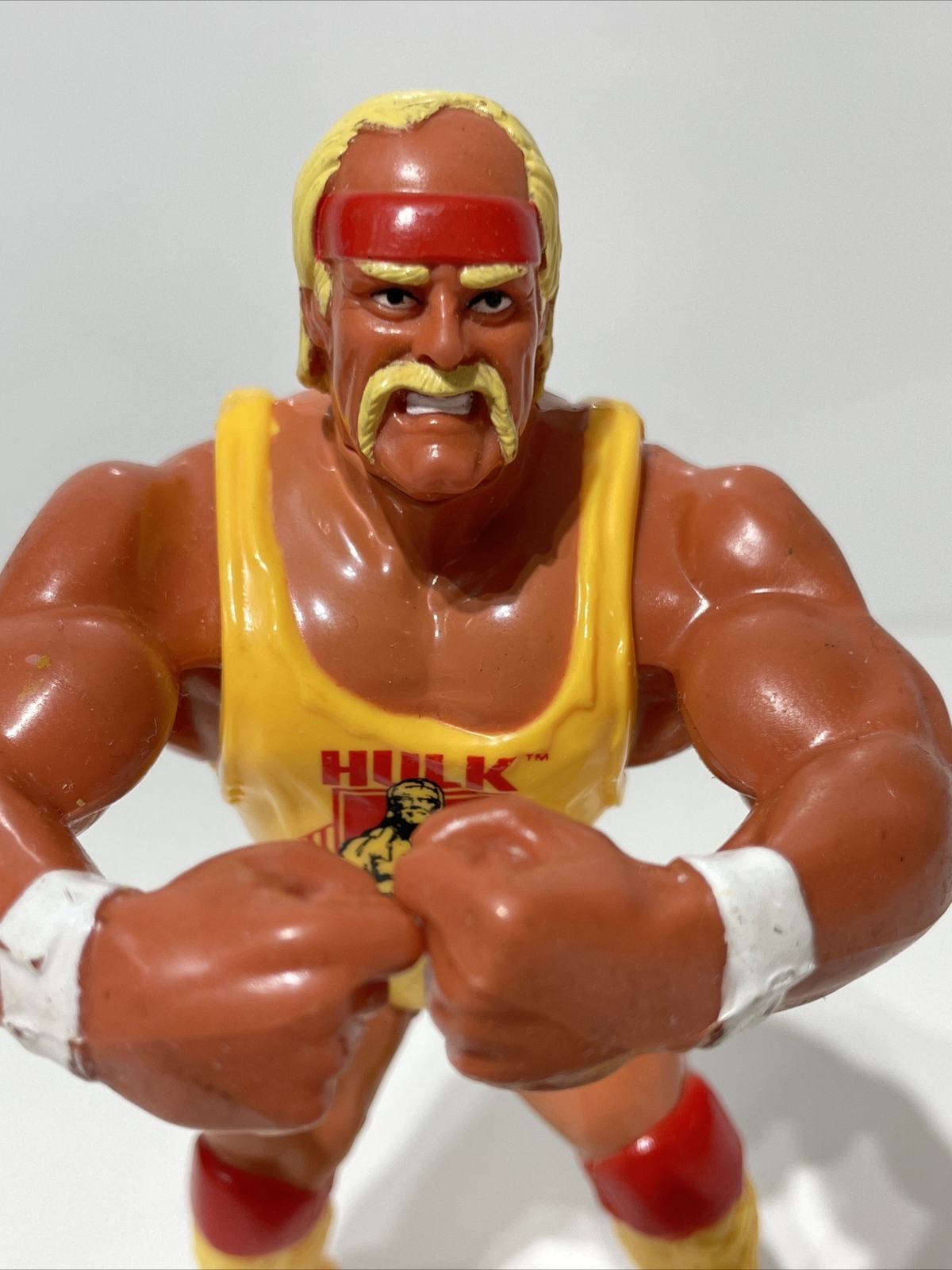 Hulk Hogan WWF Hasbro figures Series 2-Action Works-NICE Condition